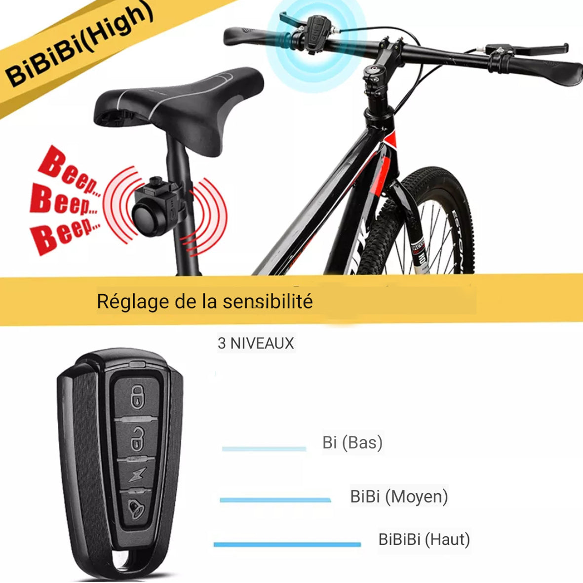 Vente en gros Alarme De Vélo électrique de produits à des prix d